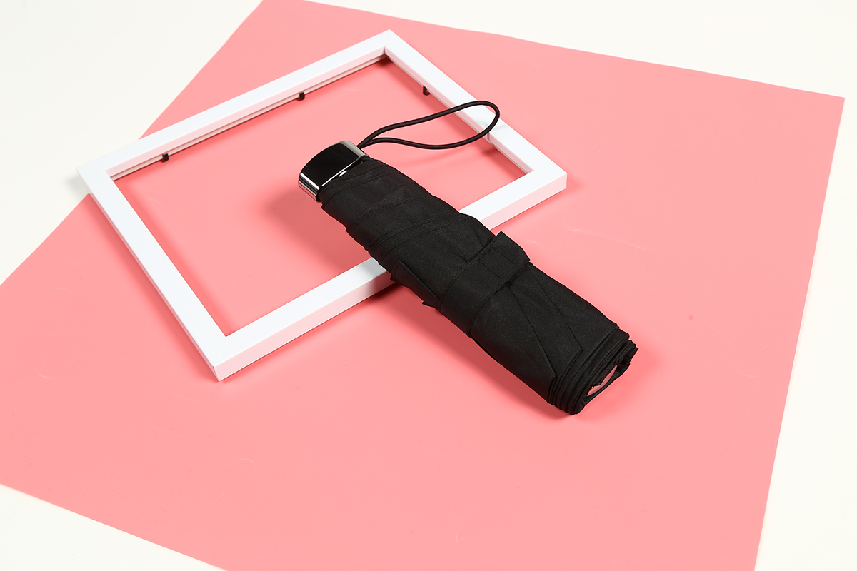 55CM*6K 3-section manual open flat umbrella