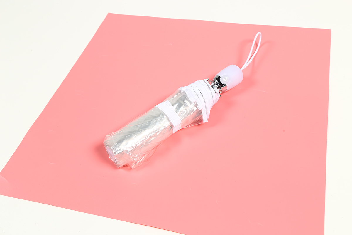 54cmx8K  3-section auto open and close transparent umbrella